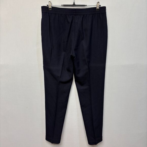 Tory Burch Women Wool Stretch Dress Pants Trouser Size 10 Dark Blue D043 -17 - Picture 15 of 16